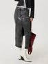 'Blanchett' Denim Column Long Skirt - Celes Fashion